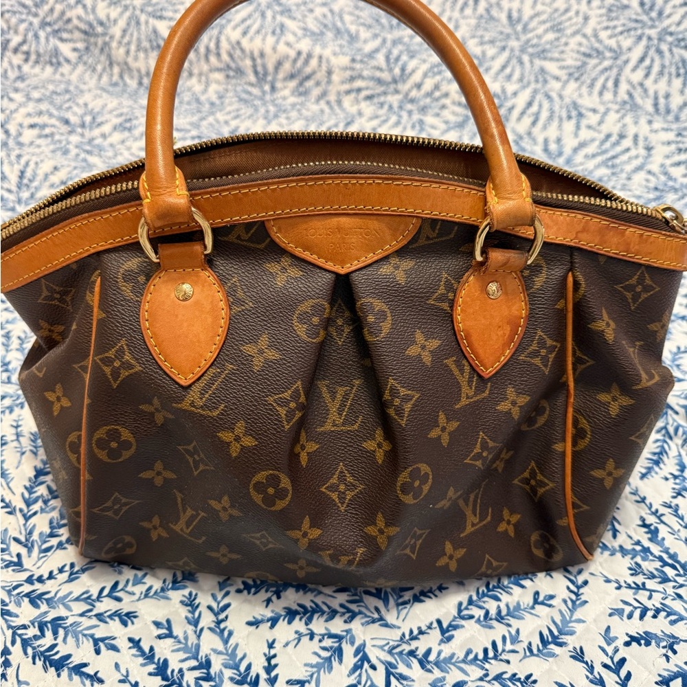 Louis Vuitton Brown and Tan Monogram Satchel